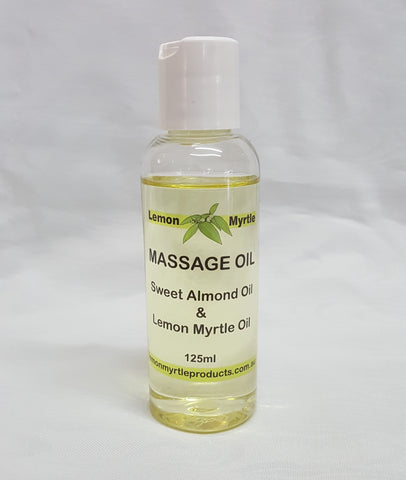 Massage Oil infused with Lemon Myrtle Oil 125 ml