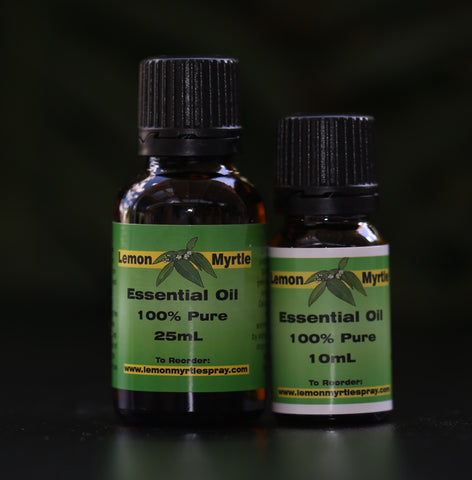 Lemon Myrtle Pure Essential Oil 10ml and 25 ml